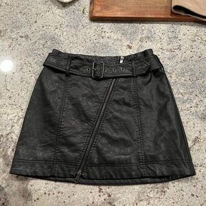 Black Leather Skirt